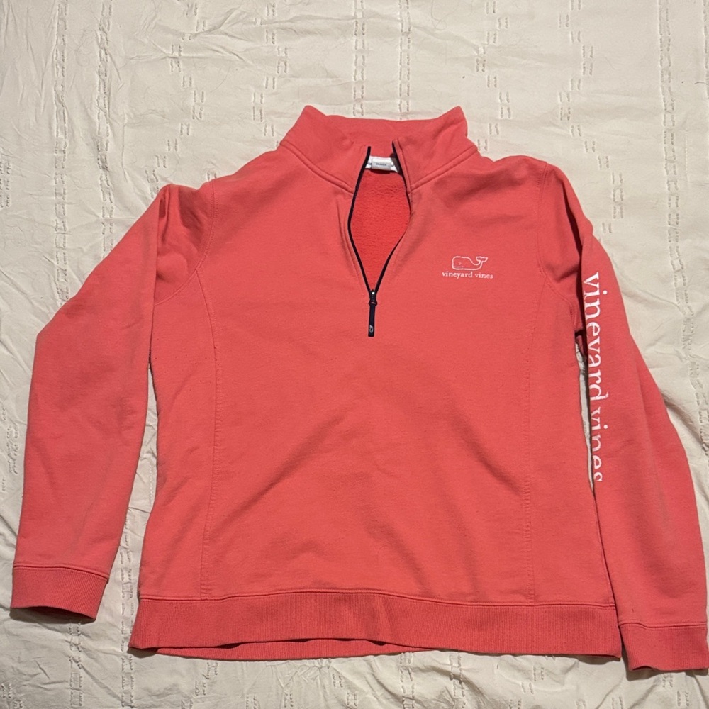 Vineyard Vines Salmon Half-Zip Sweatshirt